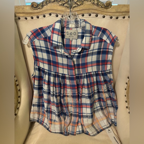 SEA New York plaid top - Picture 12 of 12